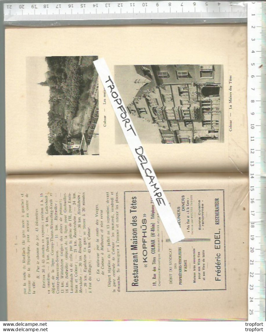 RT // Vintage // à Saisir !! Guide COLMAR Et Son Plan // VOSGES 80 Pages !! Colmar Et Le Vignoble - Dépliants Touristiques