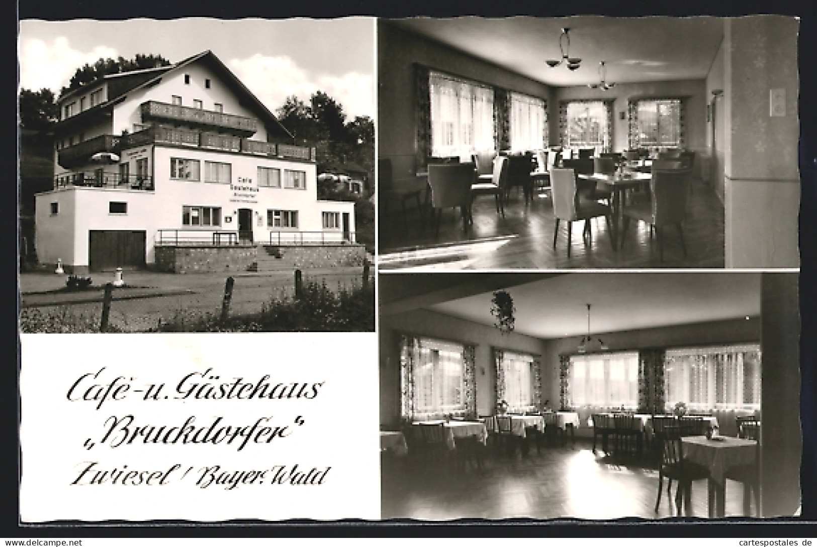 AK Zwiesel /Bayer. Wald, Cafe Und Gästehaus Bruckdorfer  - Zwiesel