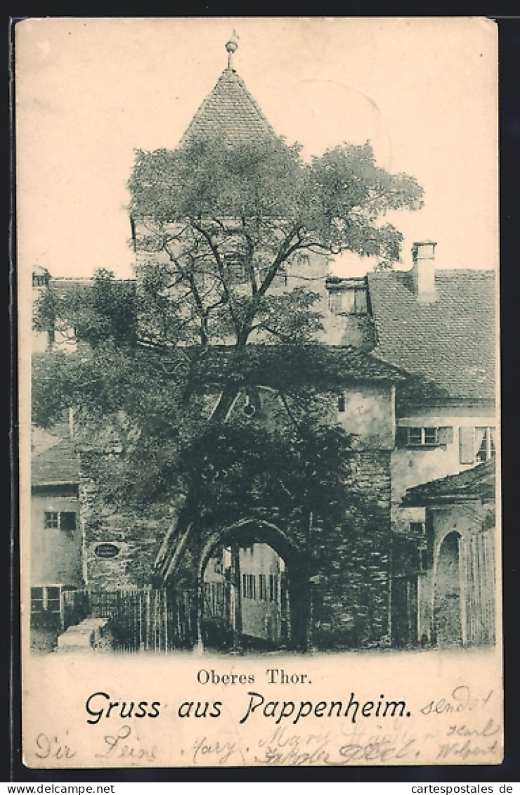 AK Pappenheim / Obb., Blick Auf Oberes Thor  - Pappenheim