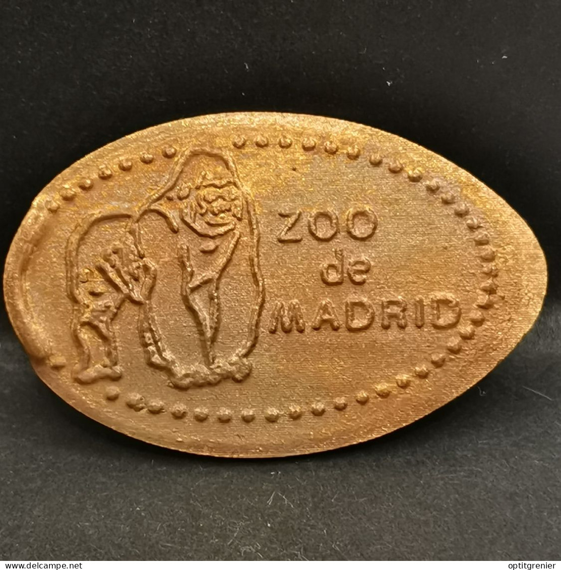 PIECE ECRASEE ZOO DE MADRID ESPAGNE / ELONGATED COIN SPAIN - Souvenir-Medaille (elongated Coins)