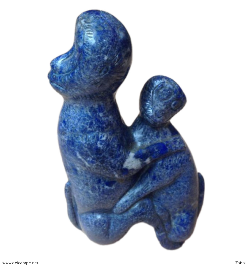 Ancient Blau Stone Monkey Statue - Archéologie