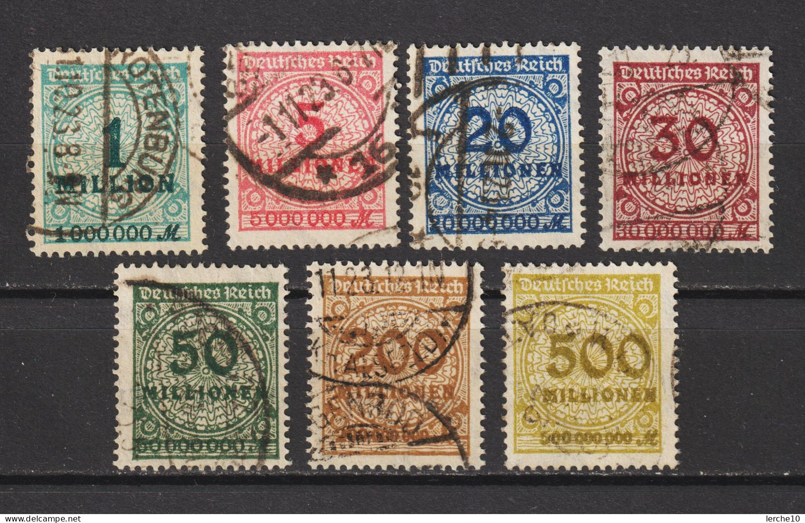 MiNr. 314, 317, 319, 320, 321, 323 W Gestempelt, Geprüft  (0388) - Used Stamps