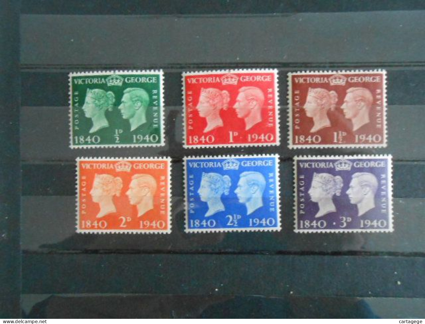 GRANDE-BRETAGNE YT 227/232 CENTENAIRE DU TIMBRE** - Unused Stamps