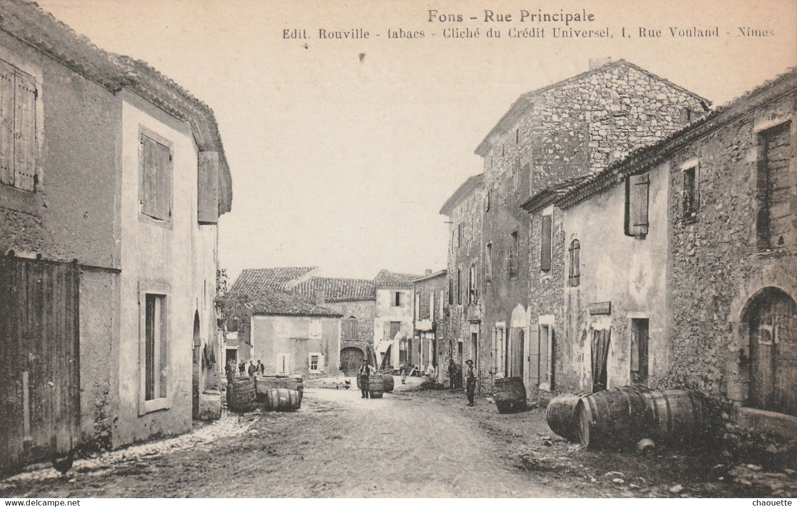 FONS    Rue Principale   Edit Rouville  Tabacs.... Rare... - Other & Unclassified