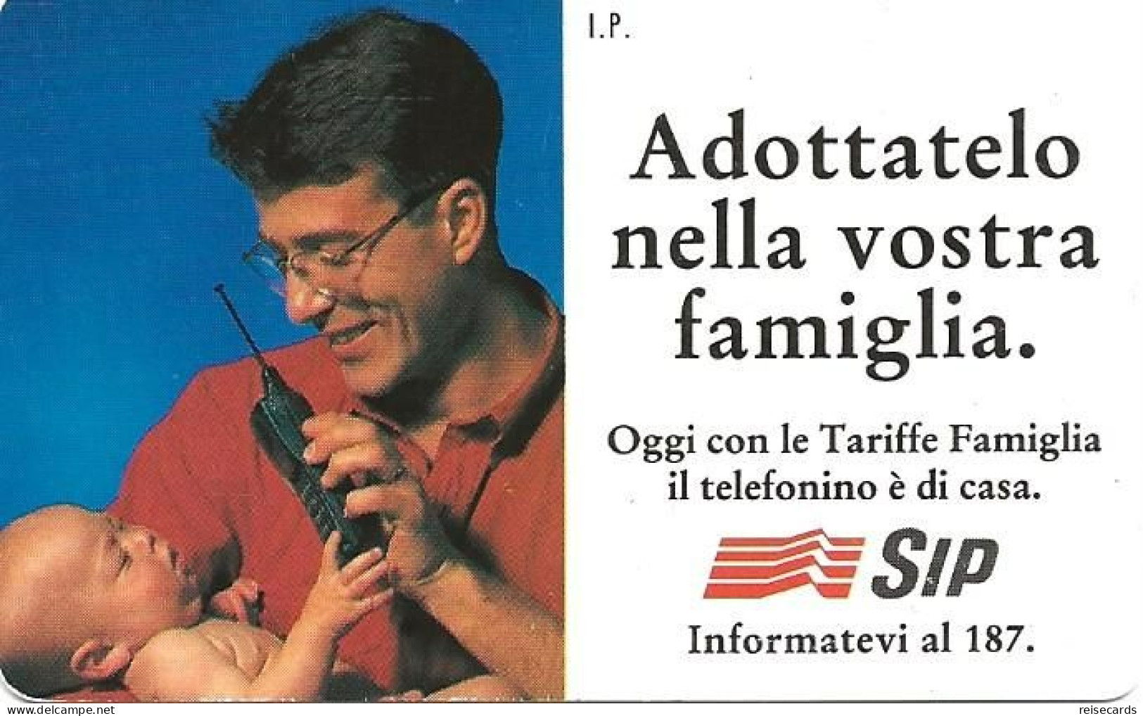 Italy: Telecom Italia SIP - Adottatelo Nella Vostra Famiglia - Öff. Werbe-TK