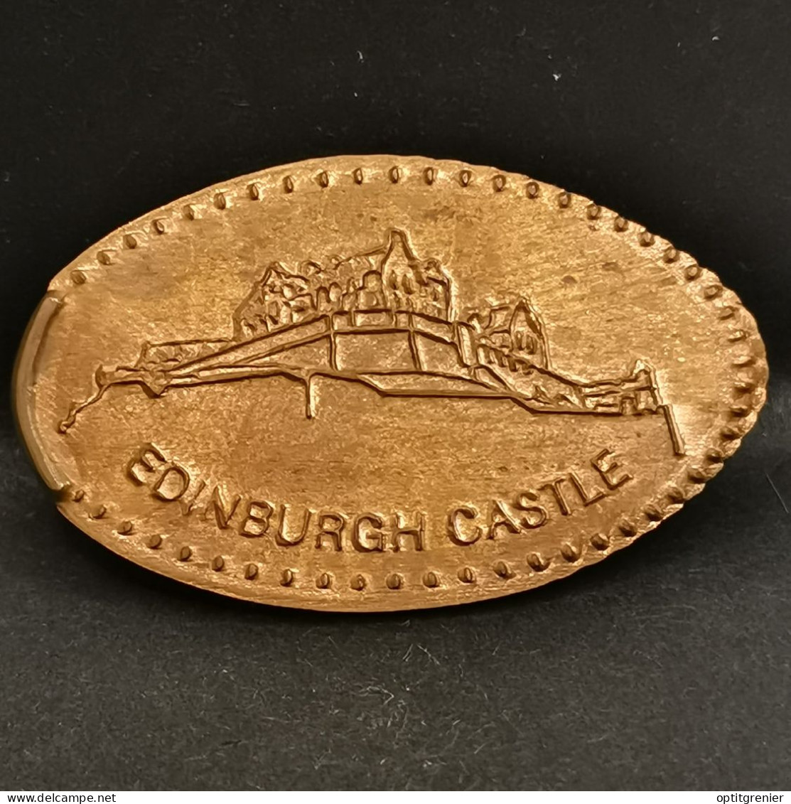 PIECE ECRASEE CHATEAU D'EDIMBOURG ECOSSE / ELONGATED COIN SCOTLAND - Monete Allungate (penny Souvenirs)