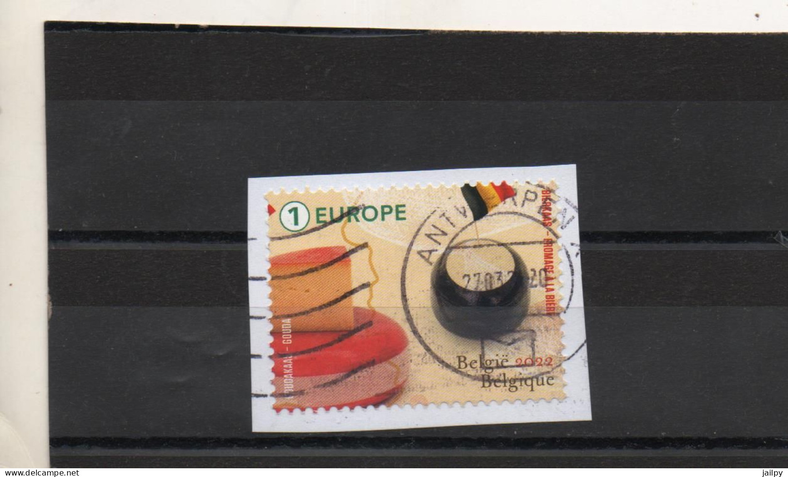 BELGIQUE  1 Europe   2022     Sur Fragment   Oblitéré - Used Stamps