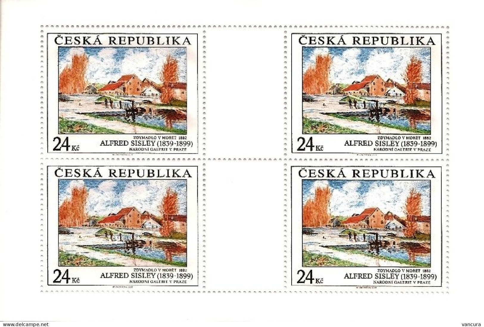 A 615 Czech Republic - Sisley 2009 - Unused Stamps