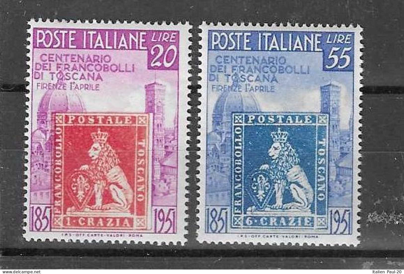 Italien - Selt./postfr. Serie Aus 1951 - Michel 826/27! - 1946-60: Mint/hinged