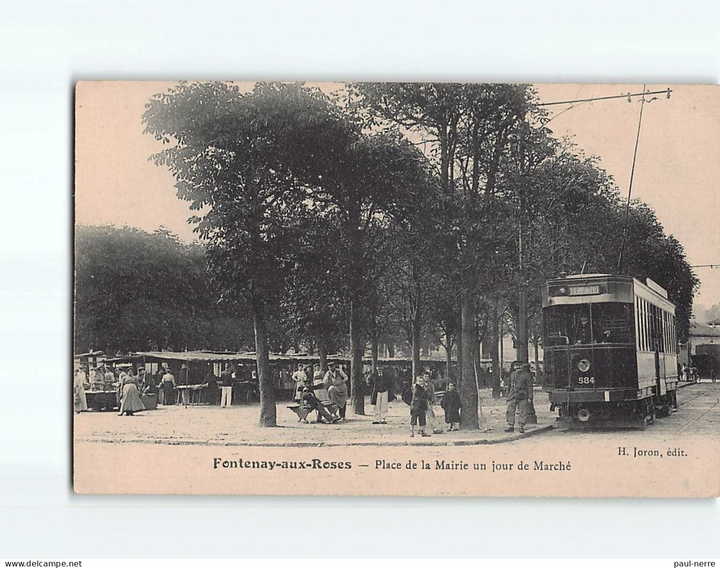 FONTENAY AUX ROSES : Place De La Mairie Un Jour De Marché - Très Bon état - Fontenay Aux Roses