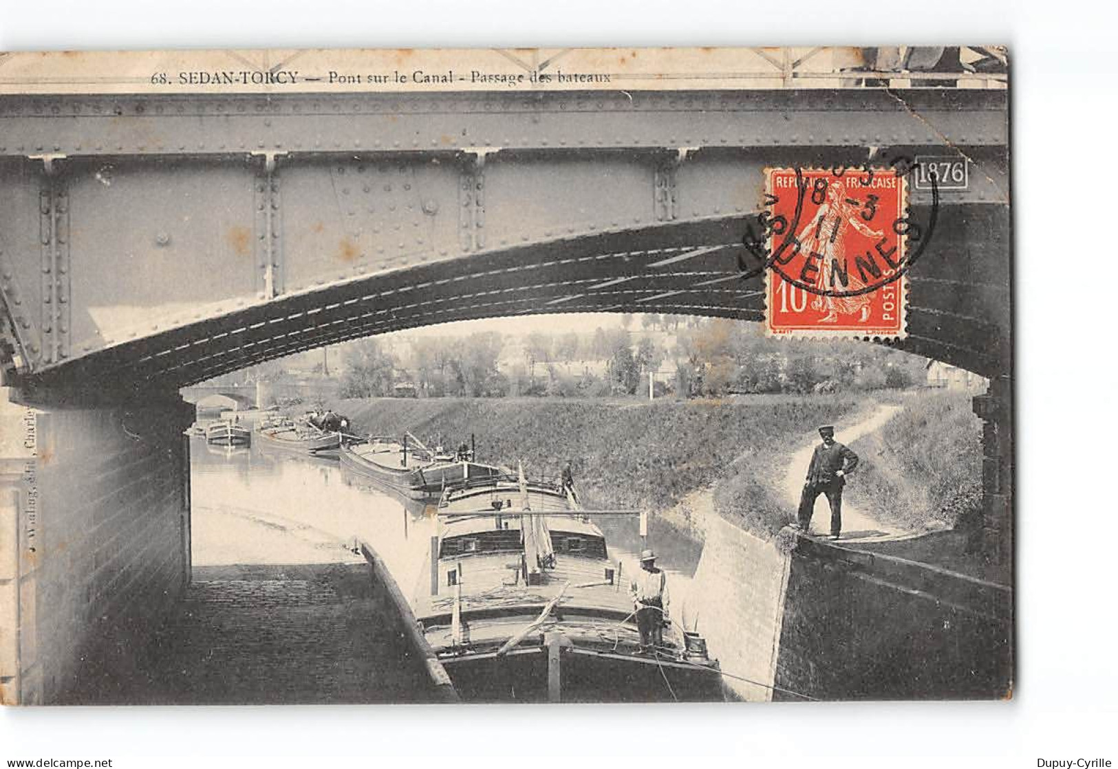 SEDAN - TORCY - Pont Sur Le Canal - Passage Des Bateaux - état - Sedan