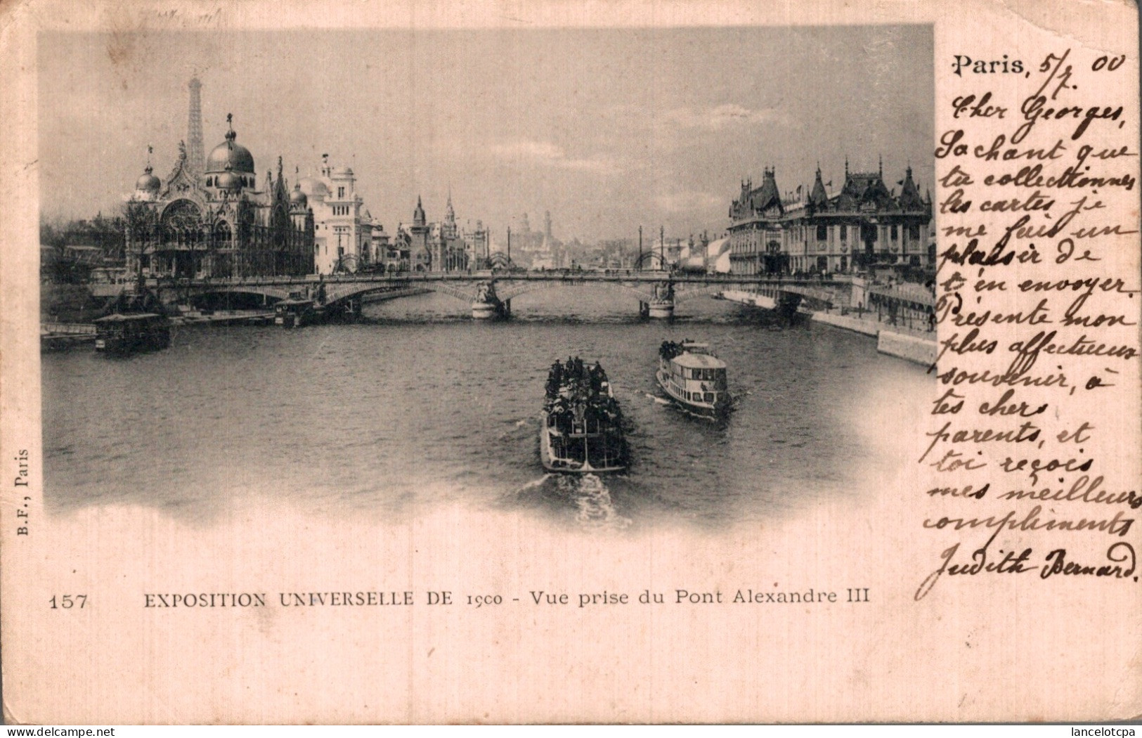 75 - PARIS EXPOSITION UNIVERSELLE 1900 / VUE PRISE DU PONT ALEXANDRE III - Expositions