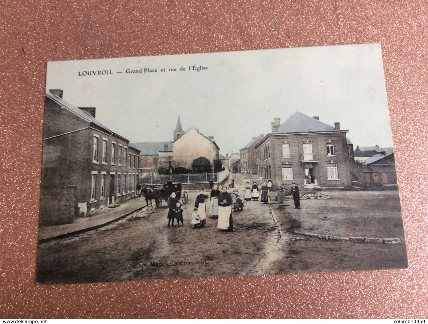 LOUVROIL  "Grand'place Et Rue De L'Eglise "carte Animée - Louvroil