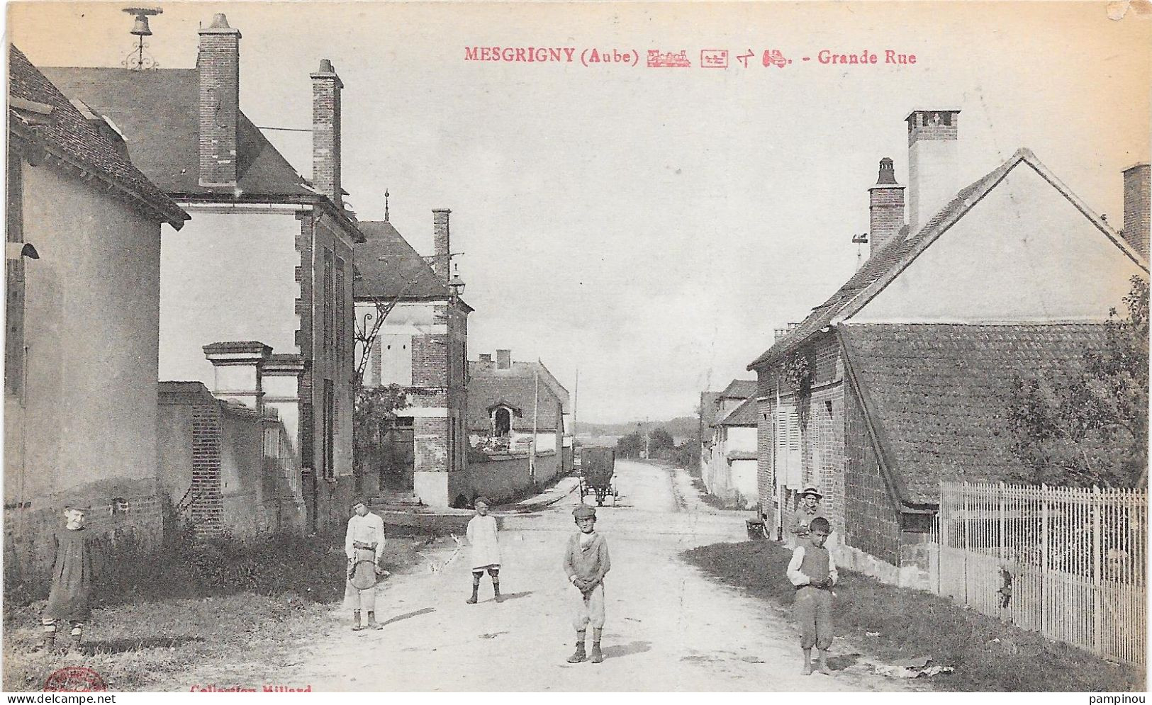 10 - MESGRIGNY - Grande Rue - Animée - Autres & Non Classés