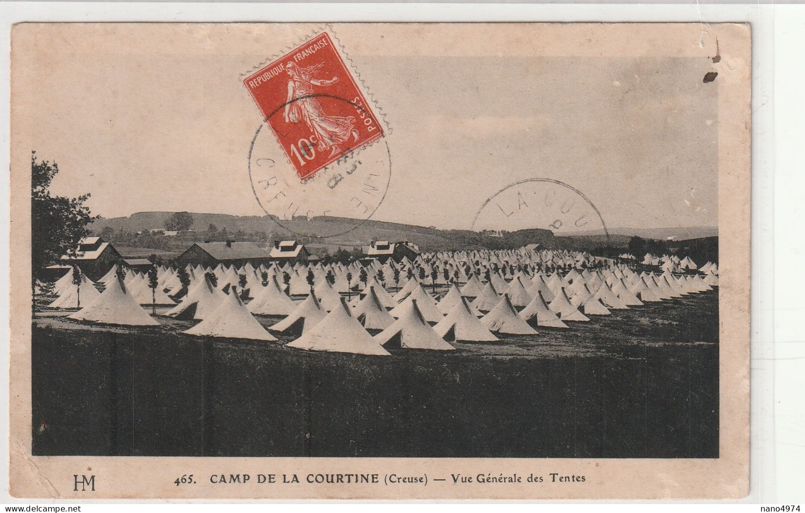 Camp De La Courtine - Vue Générale Des Tentes - Other & Unclassified
