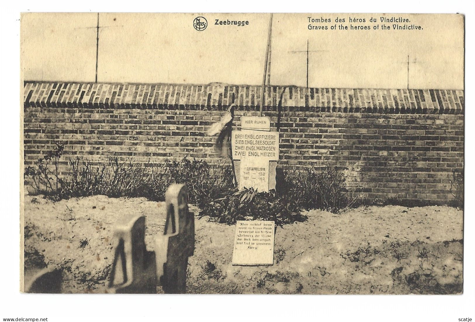 Zeebrugge   -   Tombes Des Héros Du Vindictive. - Cimiteri Militari