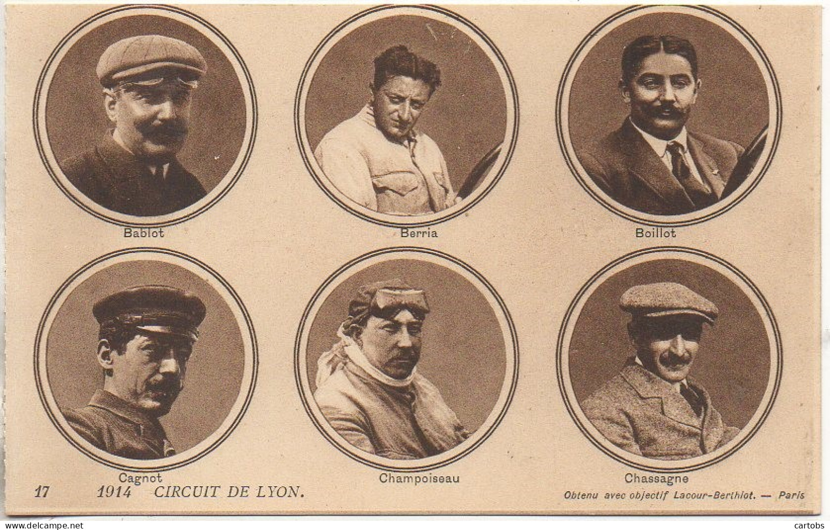 CIRCUIT De LYON 1914  - Les Concurents   (1) - Other & Unclassified
