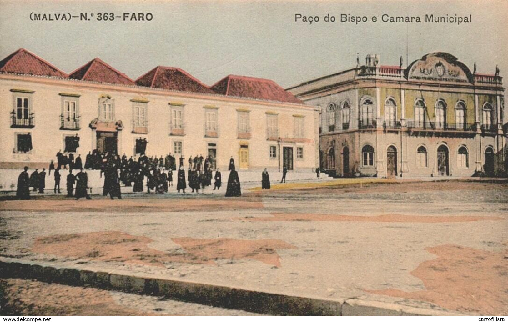 FARO - Praça Do Bispo E Câmara Municipal  ( 2 Scans ) - Faro