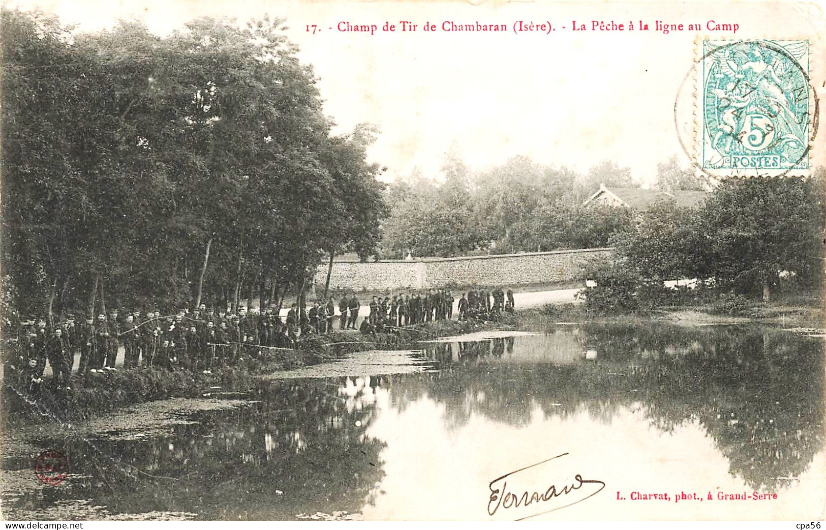 CHAMBARAN - La Pêche à La Ligne Au Camp Du Champ De Tir - Vente Directe X - Andere & Zonder Classificatie