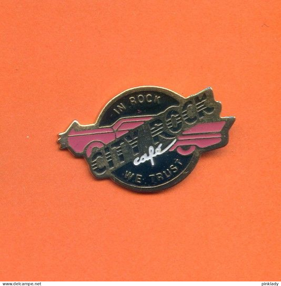 Rare Pins Auto Voiture Cadillac Rose City Rock Cafe Ab370 - Other & Unclassified