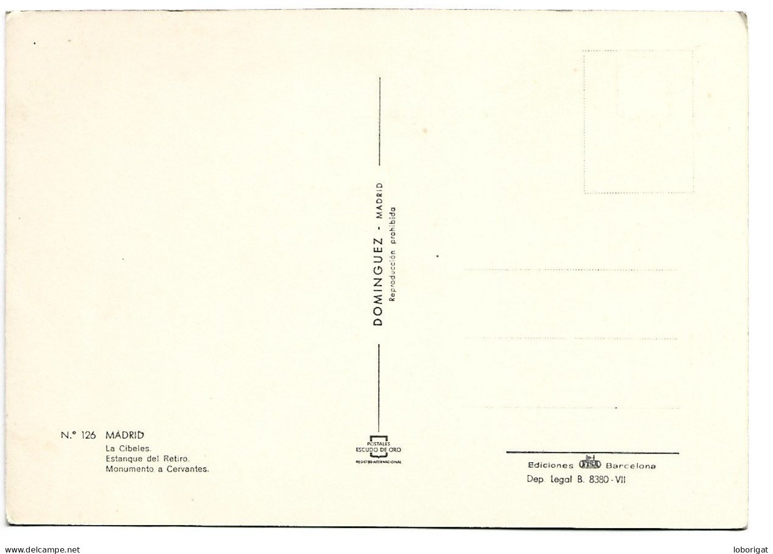 LA CIBELES / ESTANQUE DEL RETIRO / MONUMENTO A CERVANTES.-  MADRID.- ( ESPAÑA ) - Madrid