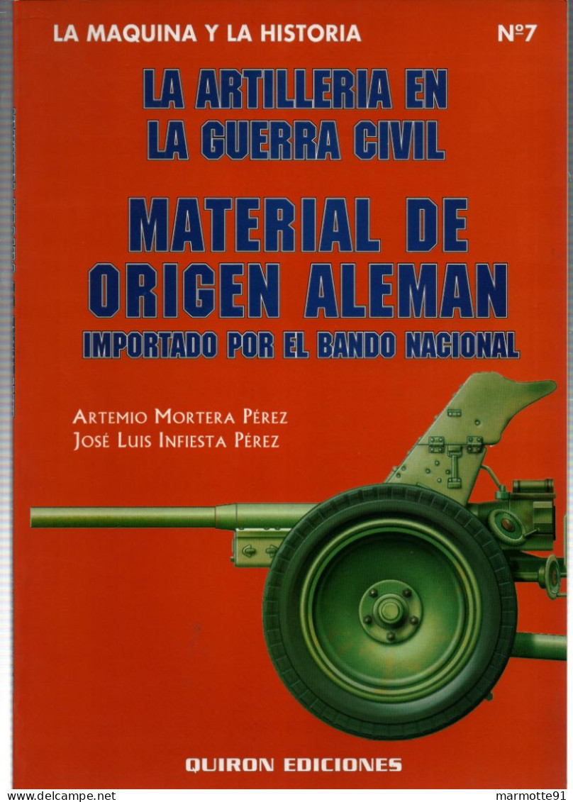 ARTILLERIA EN LA GUERRA CIVIL MATERIAL ALEMAN GUERRE ESPAGNE ARTILLERIE ALLEMANDE CANON - Espagnol