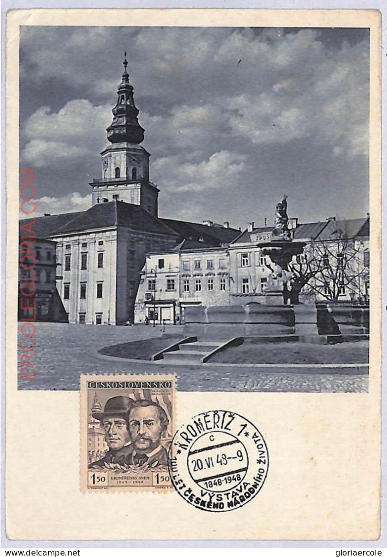 Ad8739 - Czechoslovakia - POSTAL HISTORY - Maximum Card 1948, Architecture - Tschechische Republik