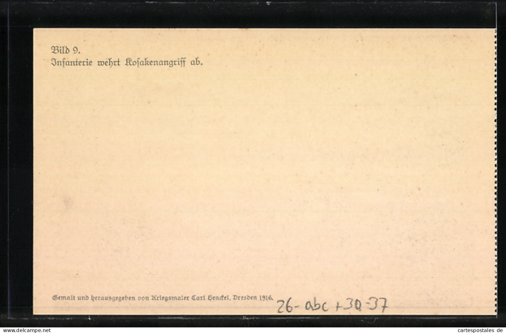 Künstler-AK Sign. Carl Henckel: Infanterie Wehrt Kosakenangriff Ab  - Weltkrieg 1914-18
