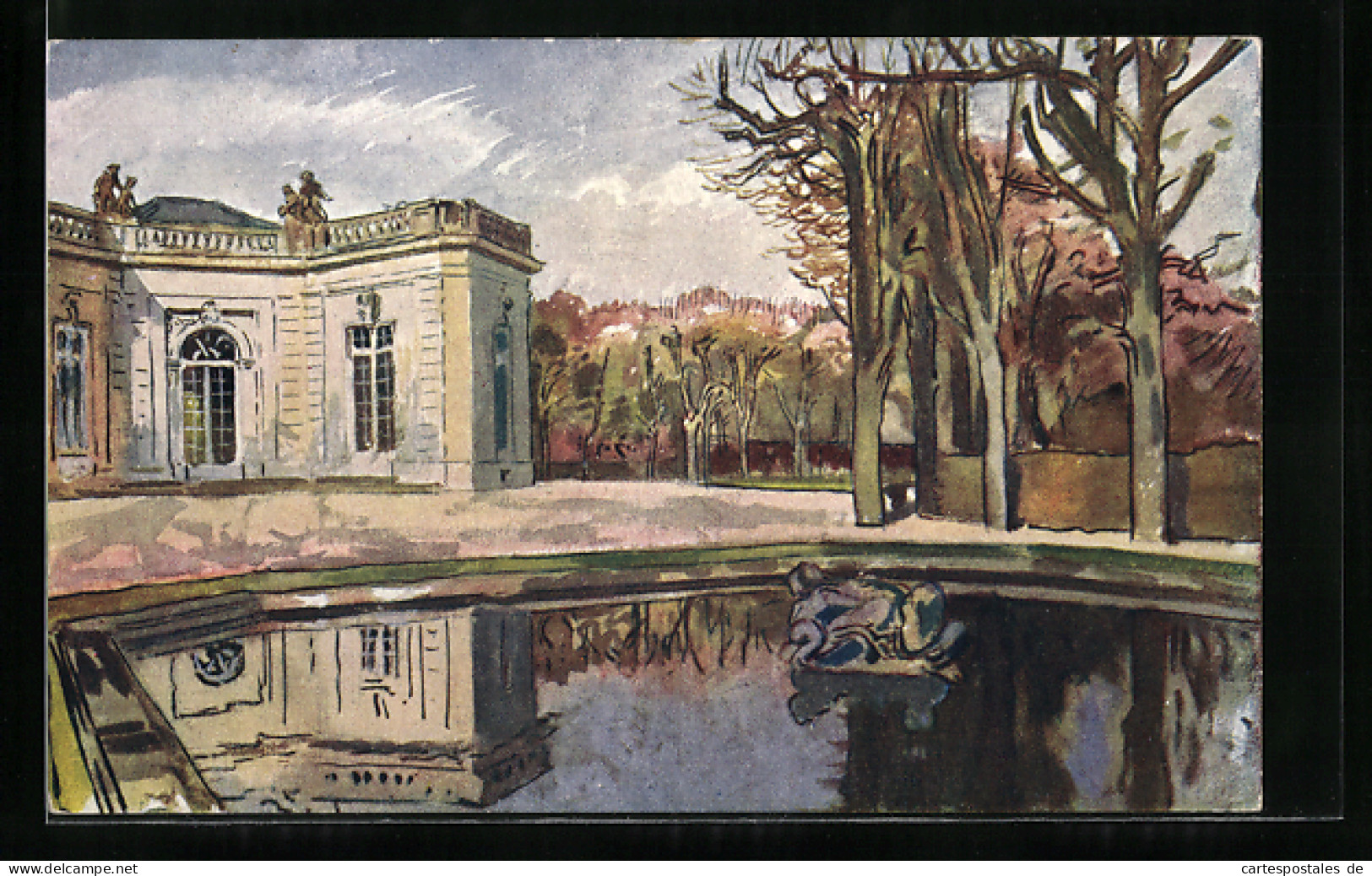 AK Alexandre Benois, Le Jardin Du Trianon, Rotes Kreuz Russland  - Red Cross