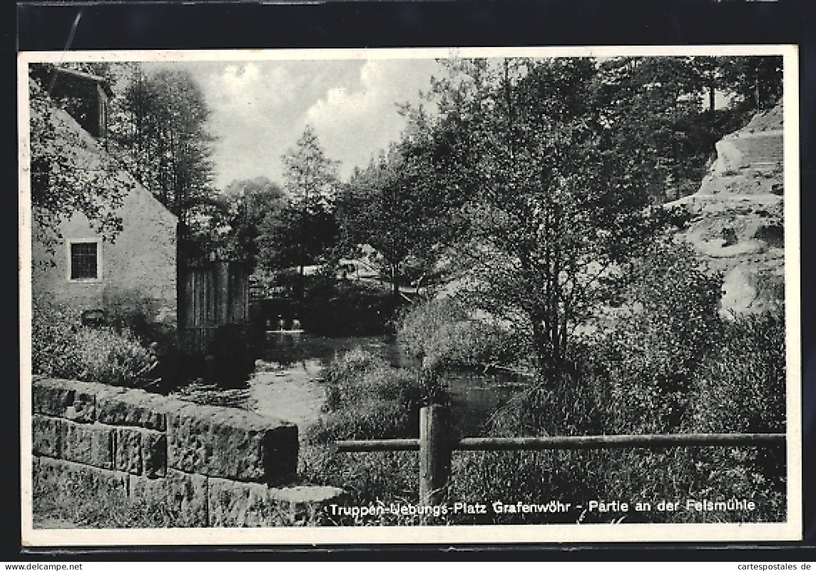 AK Grafenwöhr, Truppen-Uebungs-Platz, Partie An Der Felsmühle  - Grafenwoehr