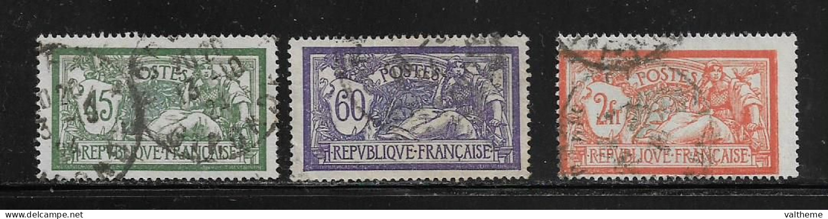 FRANCE  ( FR1 -  282 )  1907  N°  YVERT ET TELLIER  N°  143/145 - Oblitérés