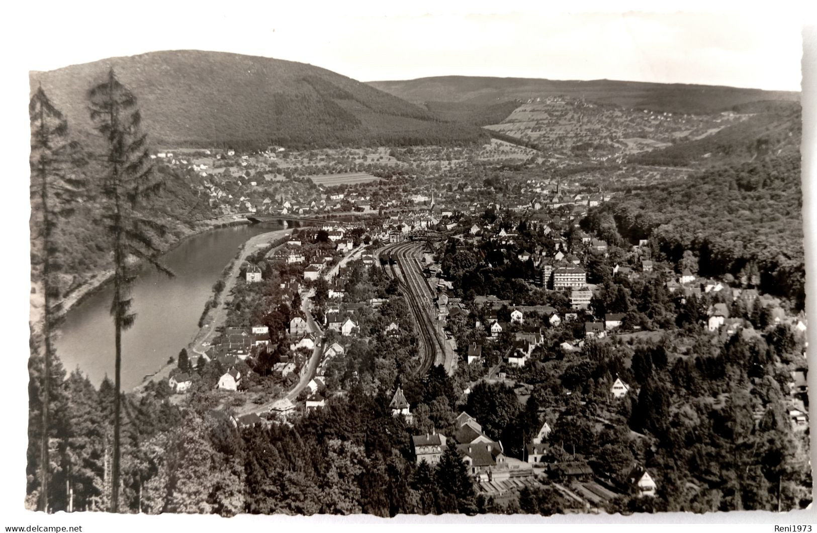 Neckargemünd, Luftbild, 1957 - Neckargemuend