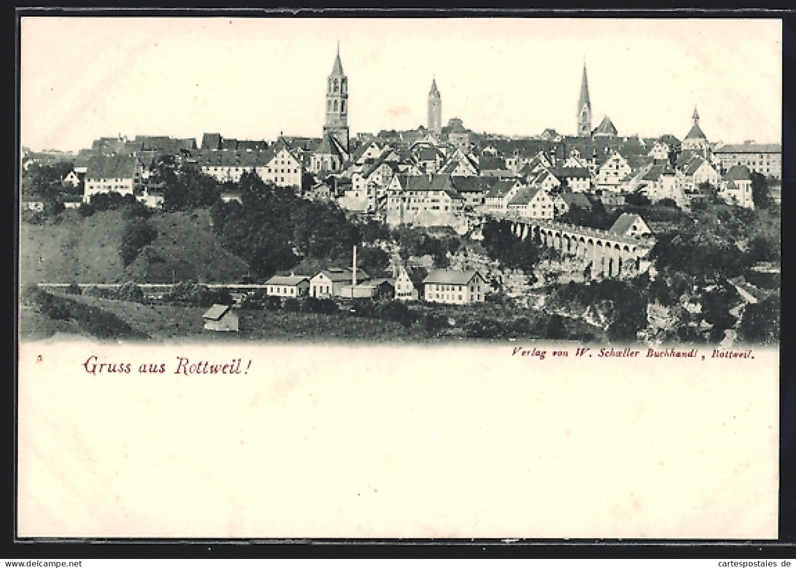 AK Rottweil A. N., Ortsansicht Von Oben  - Rottweil