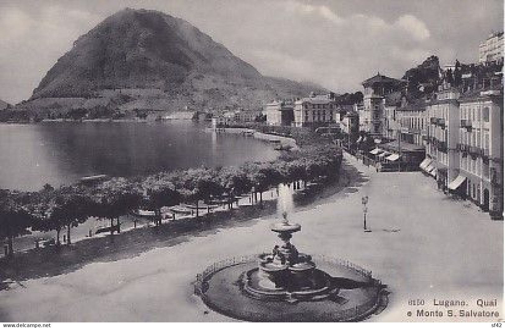 LUGANO          QUAI E  MONTE S SALVATORE - Lugano