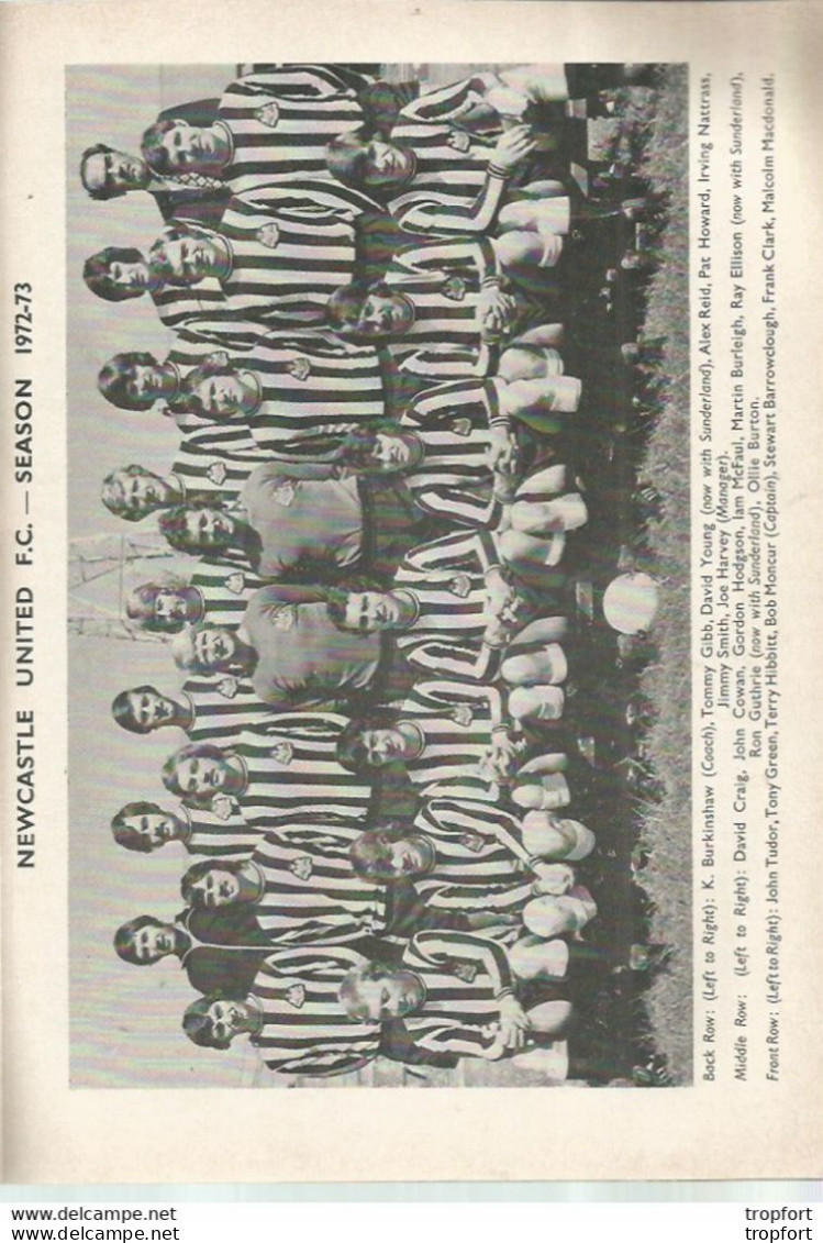 CO / PROGRAMME FOOTBALL Program MANCHESTER CITY England 1973 NEWCASTLE UNITED 24 Pages - Sport