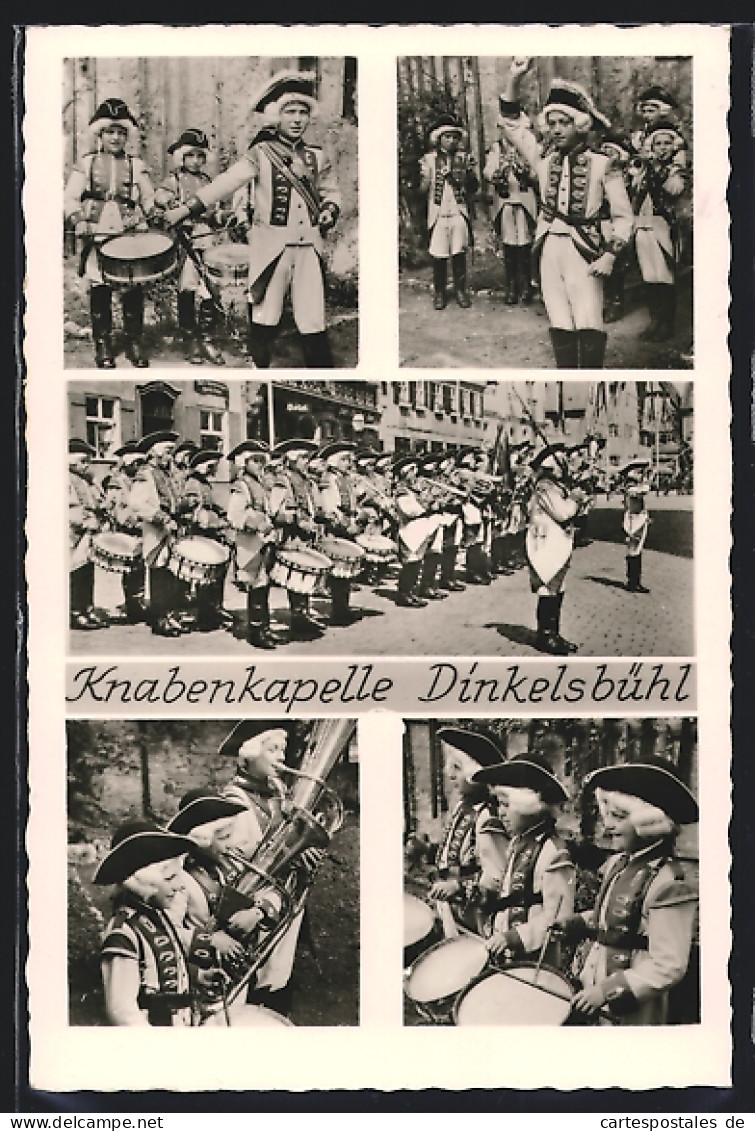 AK Dinkelsbühl, Knabenkapelle, Strassenkonzert  - Dinkelsbuehl