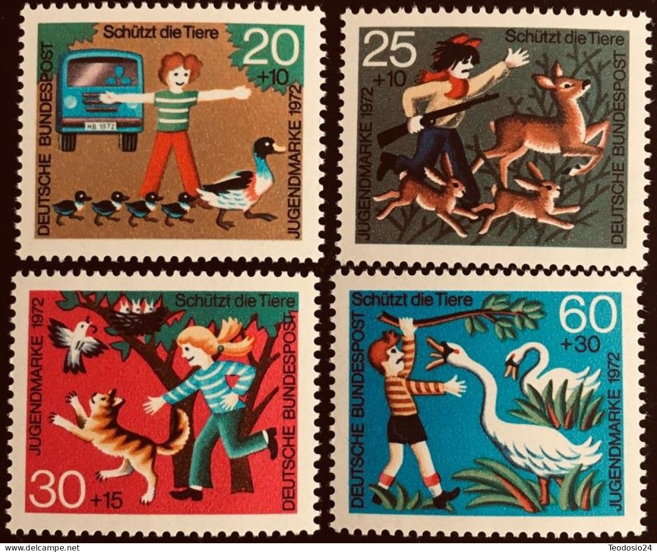 Germany BRD 1972 Nr 711-714 Postfrisch - Unused Stamps