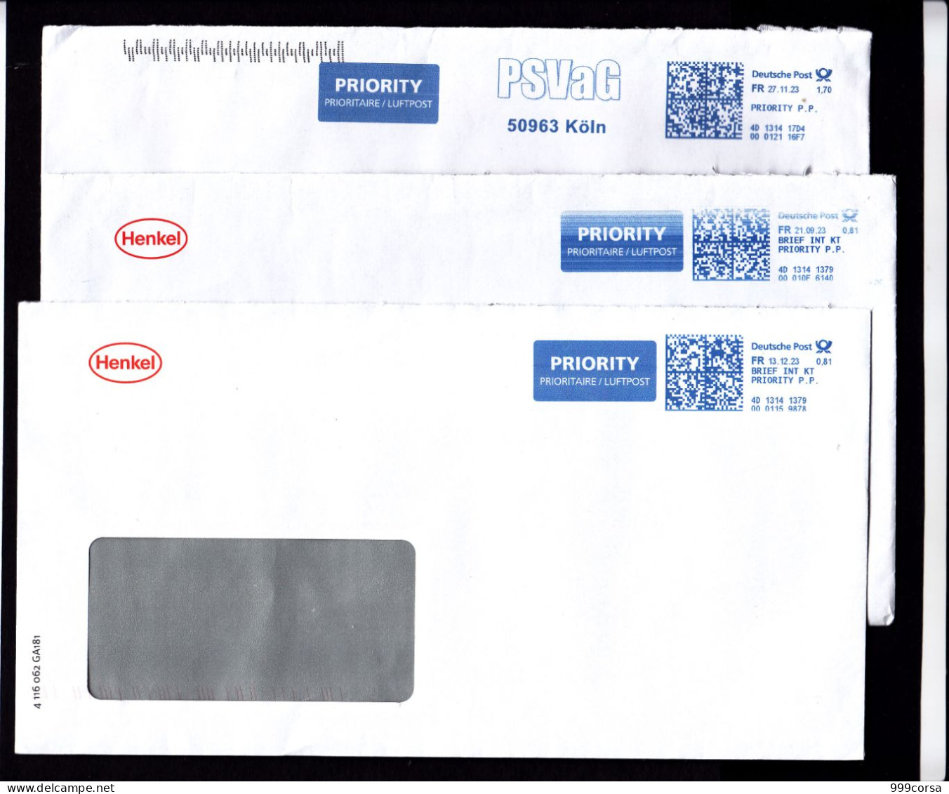 Germania, Henkel, Psvag (Pension Sicherung Verein) Koln, Ema,meter,affrancatura Mecc.,freistempel - Franking Machines (EMA)