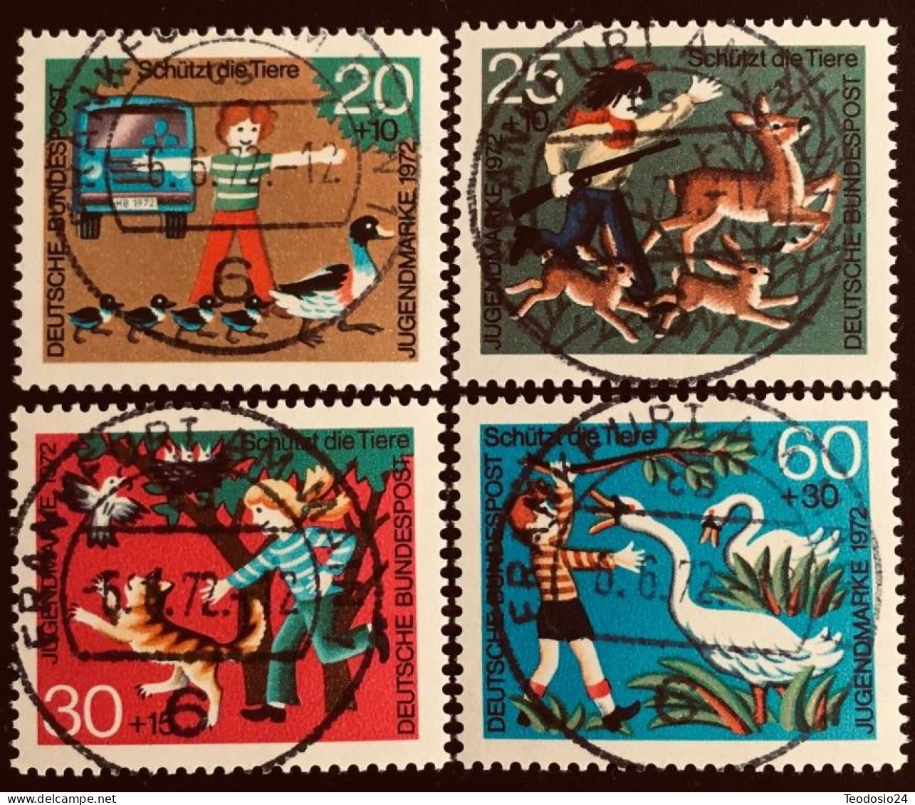 Germany BRD 1972 Nr 711-714 - Gebraucht