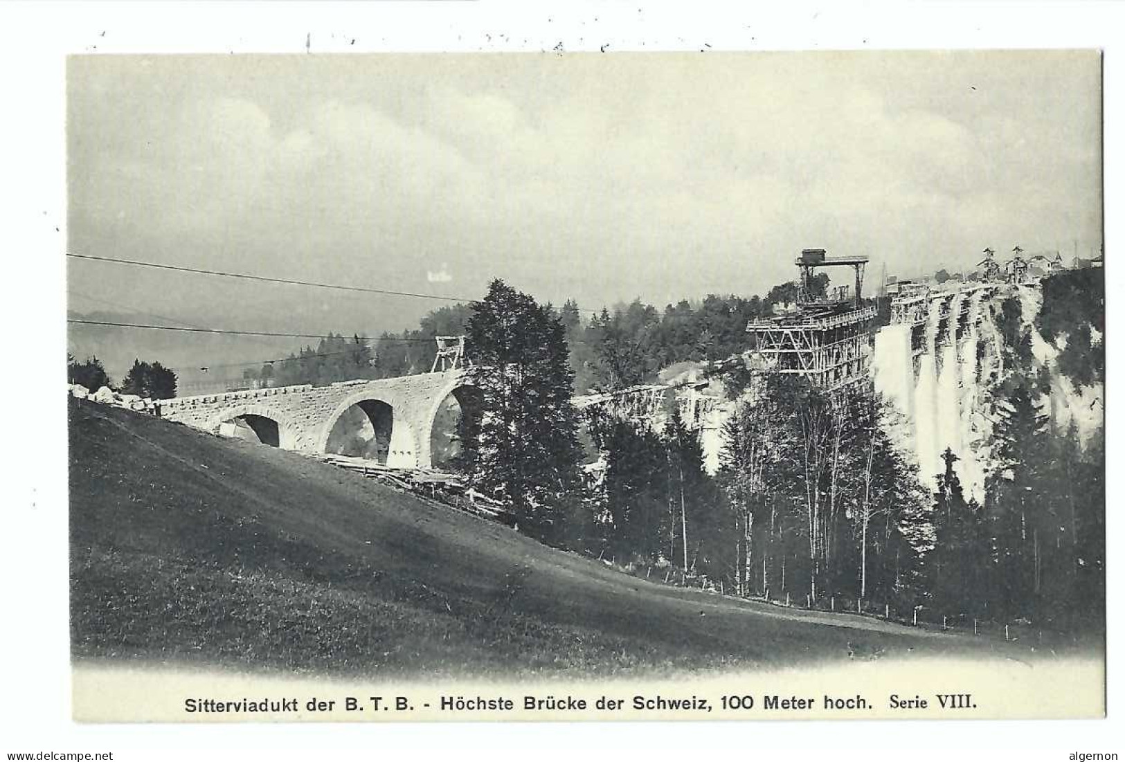 32453 - St.Gallen Sitterviadukt Der B.T.B. Höchste Brücke Des Schweiz 100 Meter Hoch - Saint-Gall