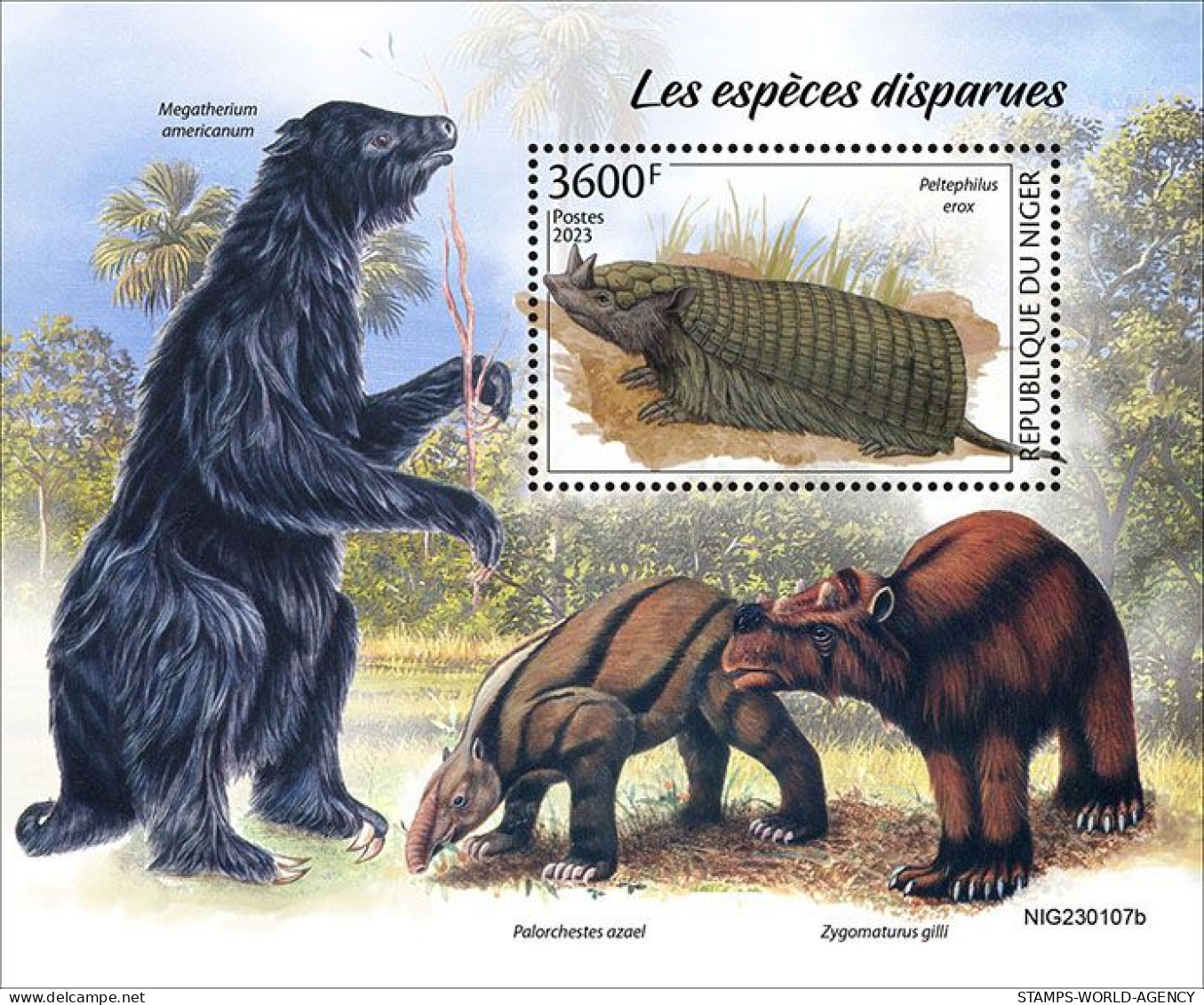 2024-03 - NIGER- EXTINCT SPECIES            1V  MNH** - Other & Unclassified
