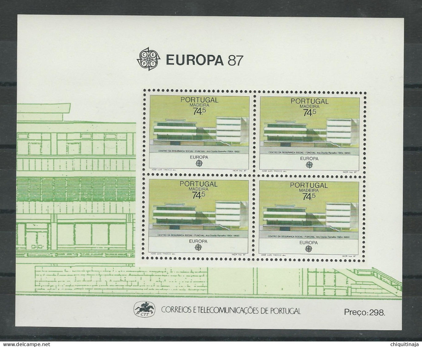 Portugal 1987 “Europa: Arquitectura” MNH/** - Unused Stamps