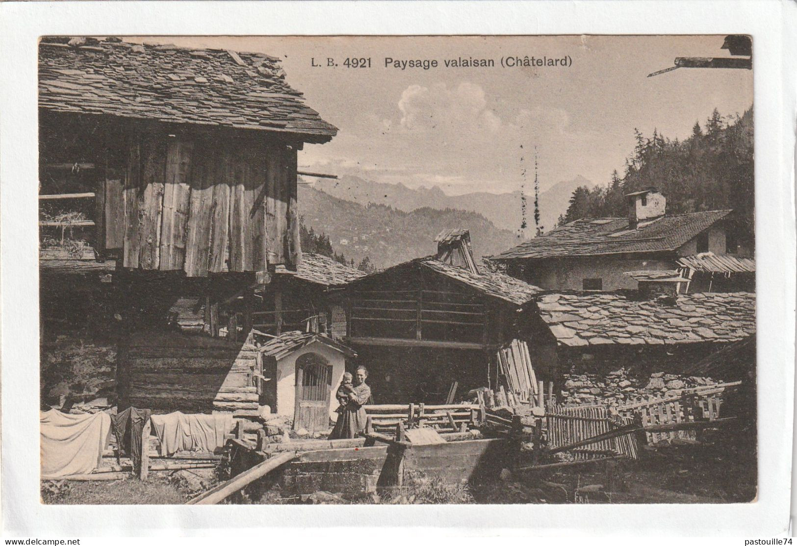 CPA :  14 X 9  -  Paysage  Valaisan  ( Châtelard) - Sonstige & Ohne Zuordnung