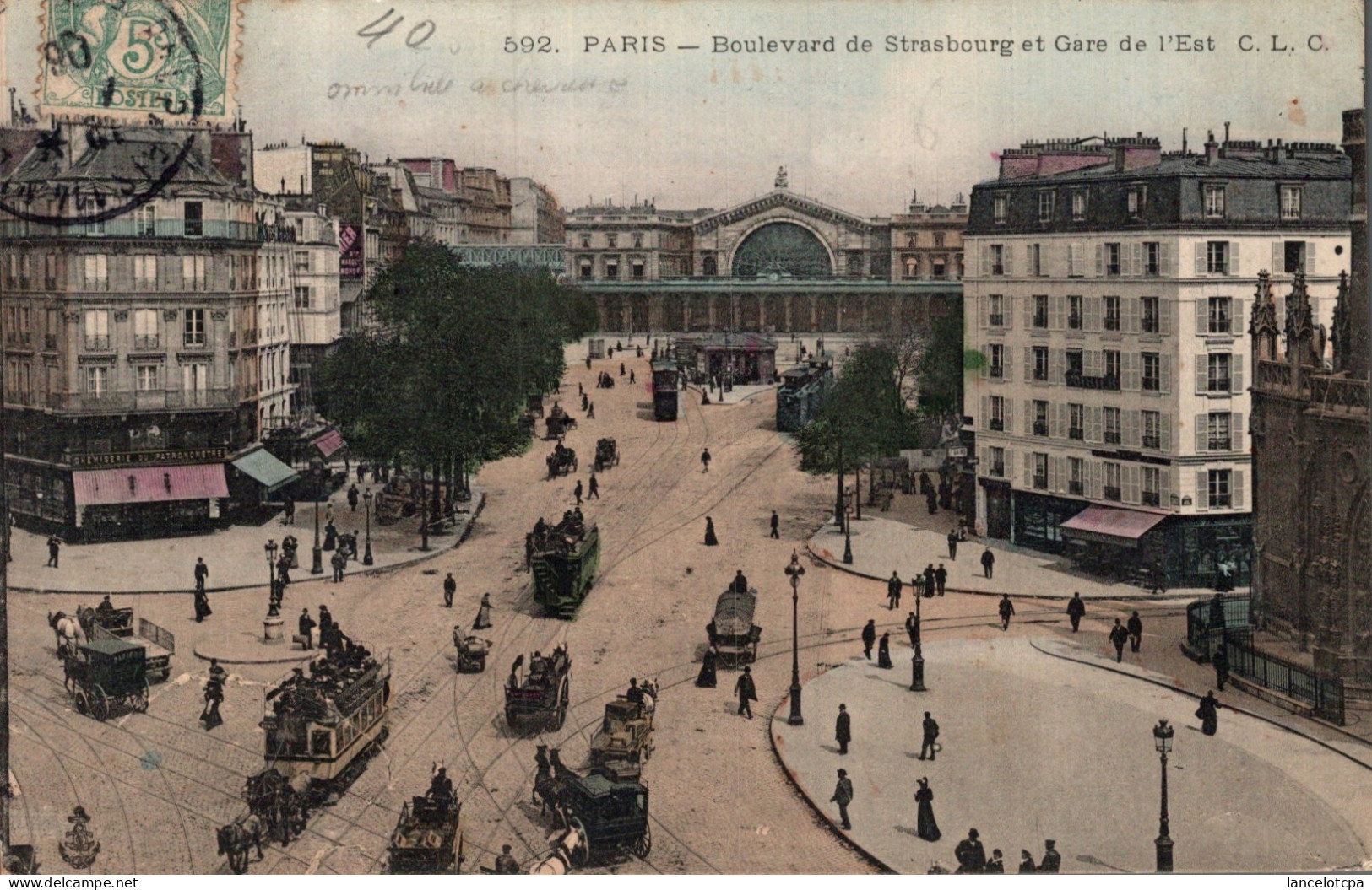 75 - PARIS / BOULEVARD DE STRASBOURG ET GARE DE L'EST - Stations, Underground