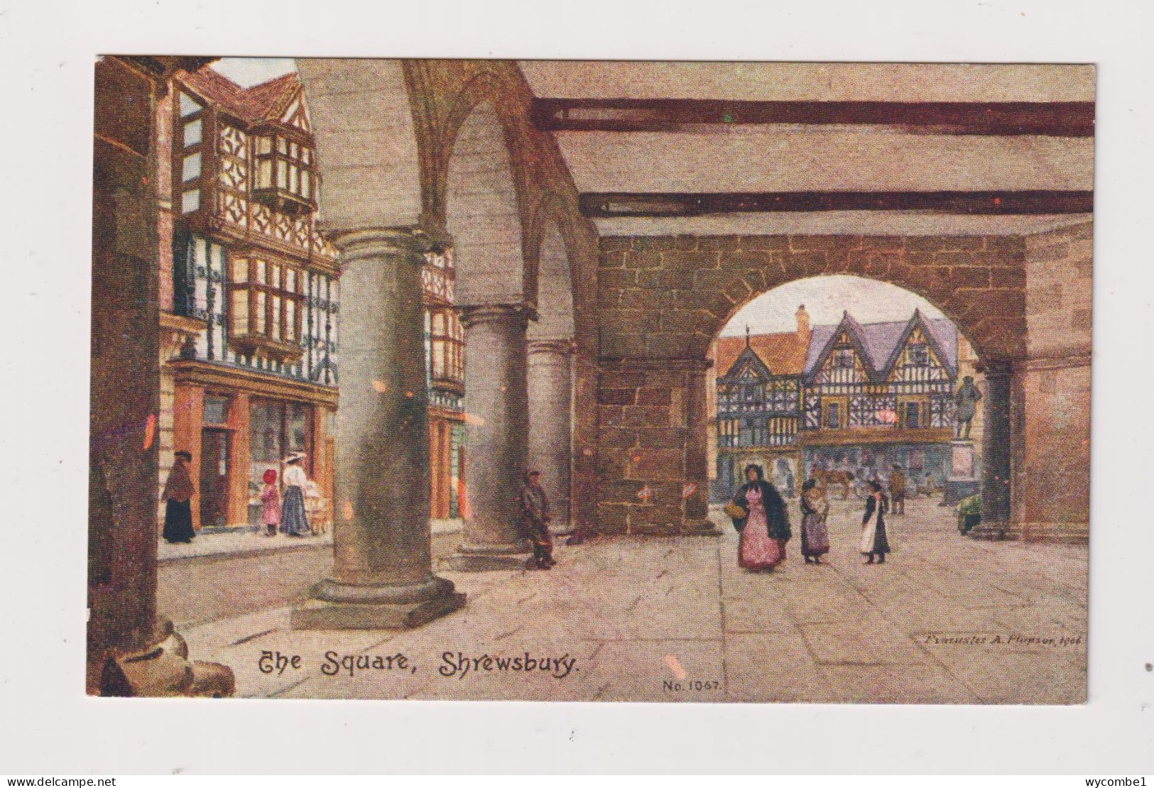 ENGLAND -  Shrewsbury The Square  Unused Vintage Postcard - Shropshire