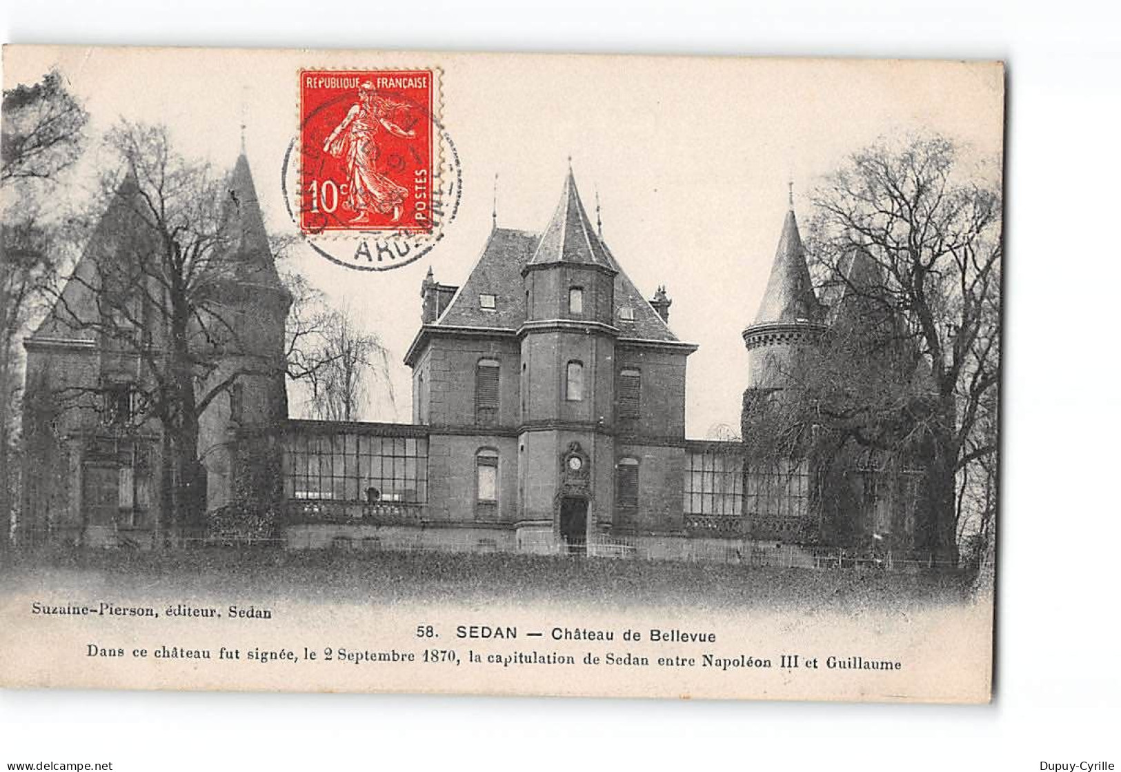 SEDAN - Château De Bellevue - Très Bon état - Sedan