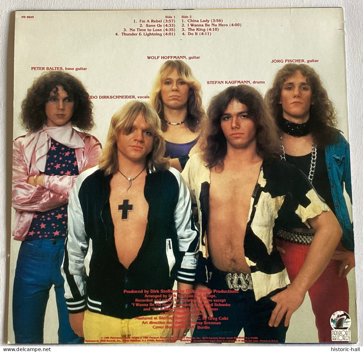 ACCEPT - Same - LP - 1980 - US Press - Hard Rock En Metal