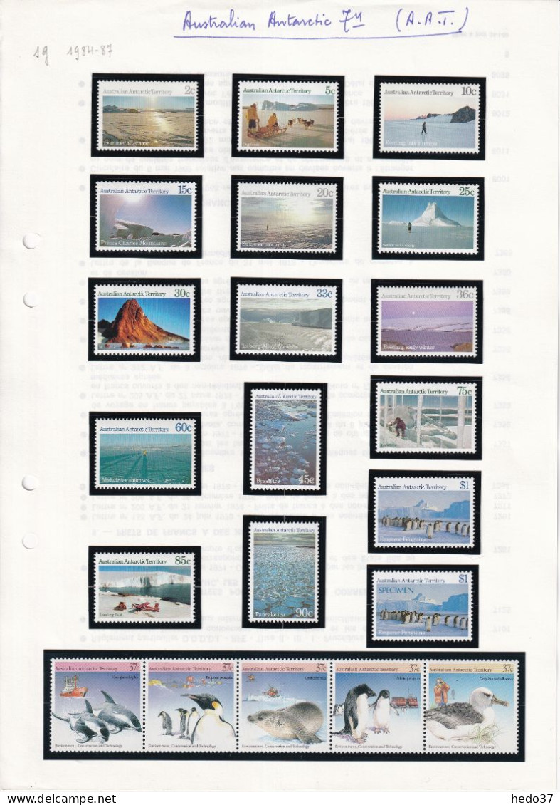 Territoire Antarctique Australien - Collection Vendue Page Par Page - Neuf ** Sans Charnière - TB - Unused Stamps