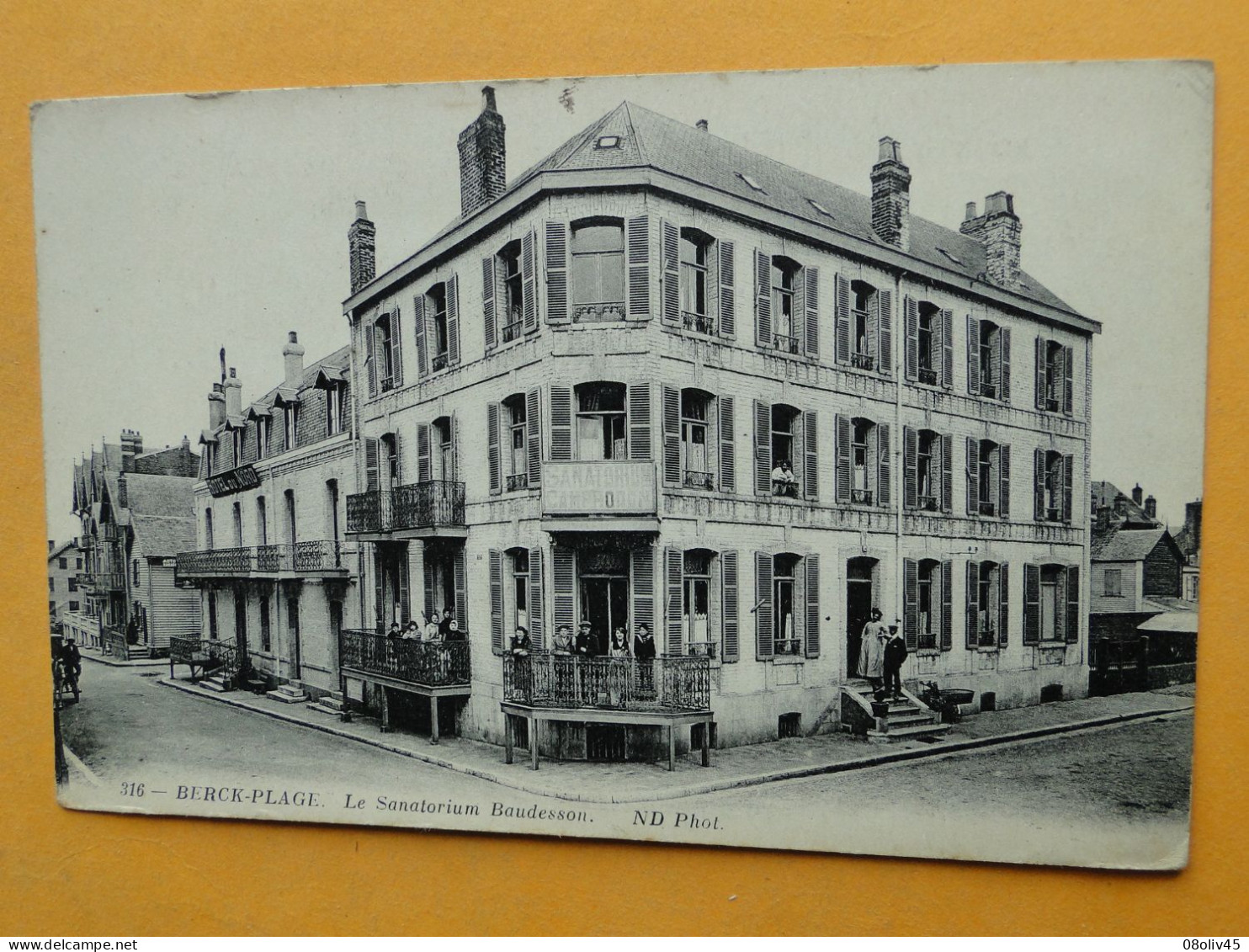 BERCK Plage -- Le Sanatorium Baudesson - Hôtel Du Nord - ANIMATION - Carte PEU COURANTE !! - Salud