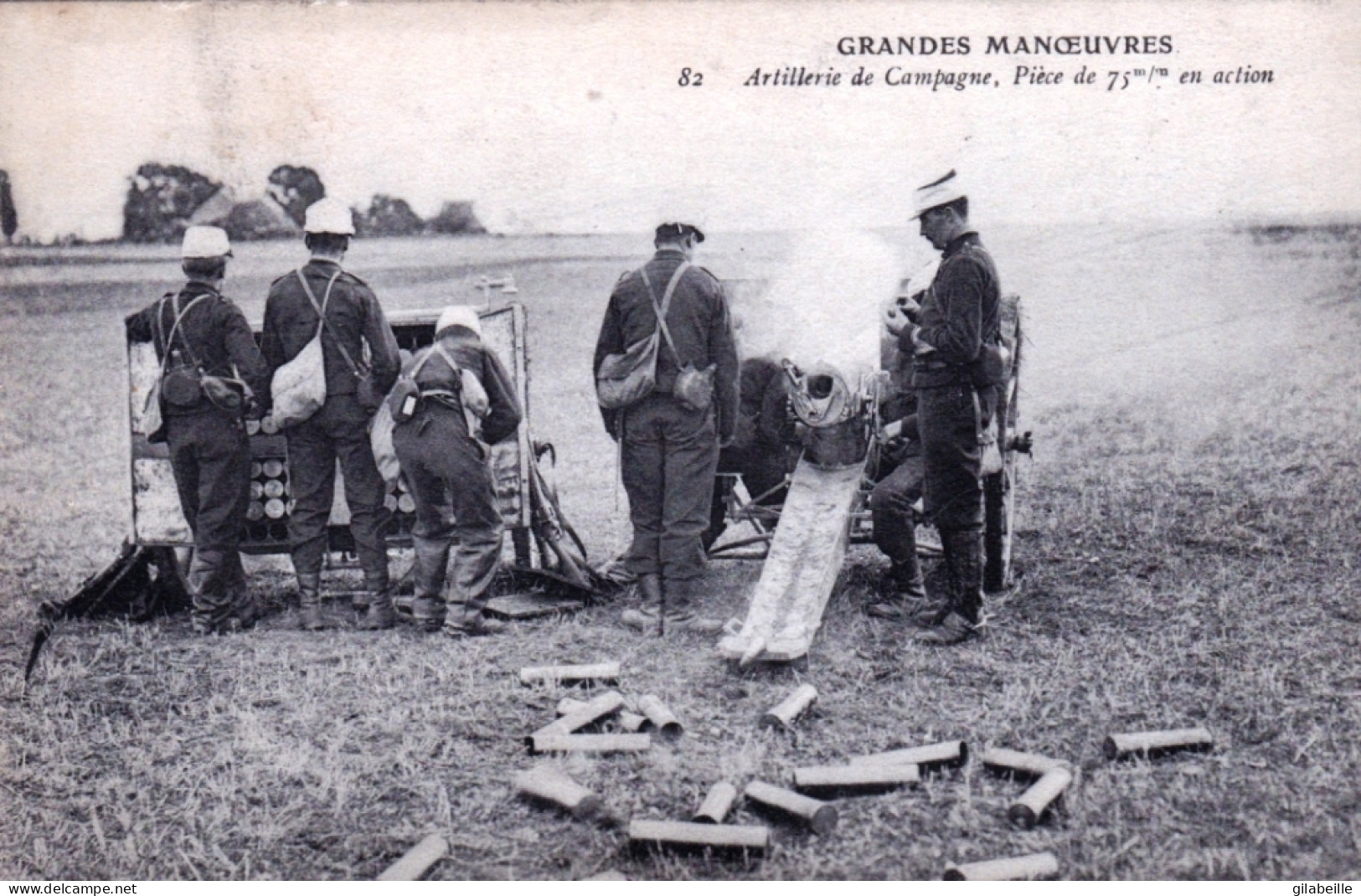 Miltaria - Grandes Manoeuvres - Artillerie De Campagne - Piece De 75 Mm En Action - Autres & Non Classés